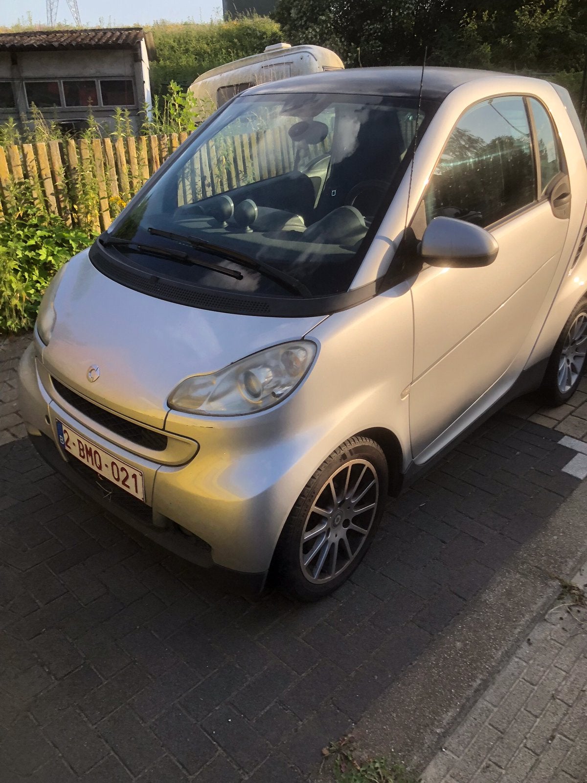 Smart 451 diesel met airco, Autos, Cuir, Argent ou Gris, Achat, 2 places