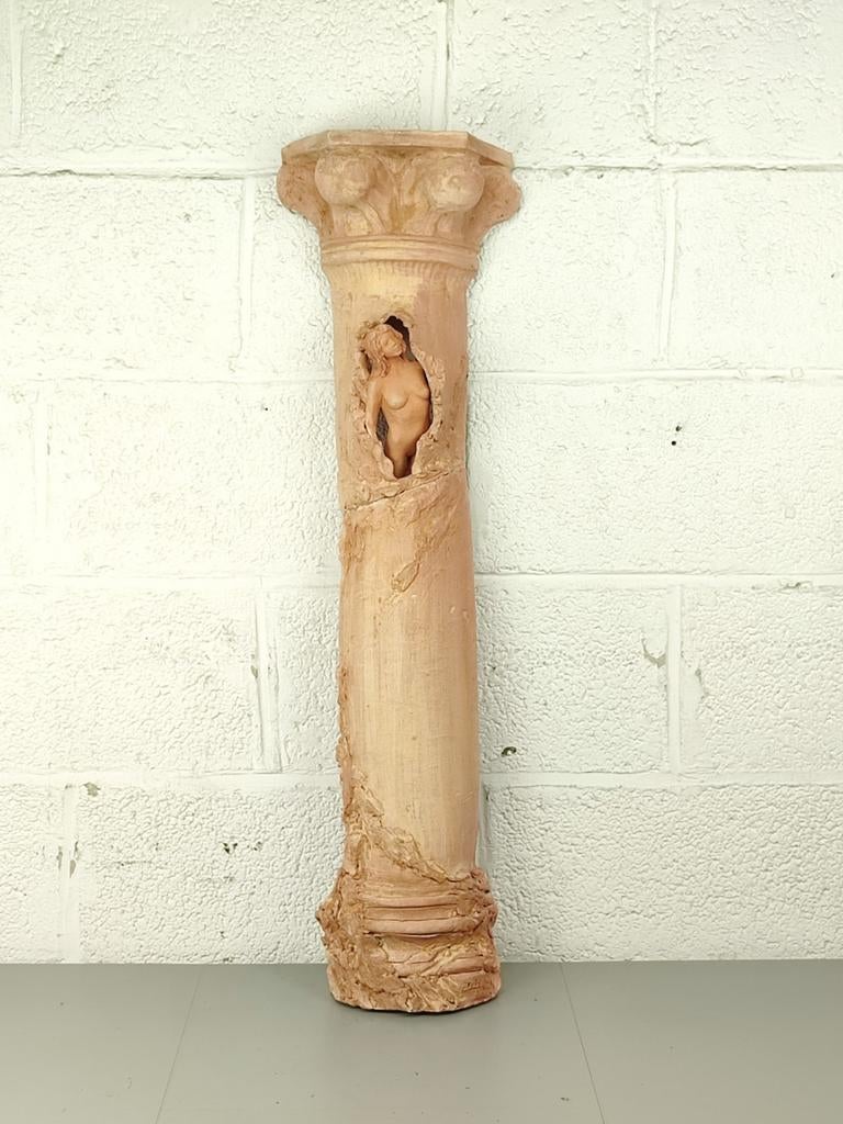 Terracotta kunstwerk Alberto Mirolo, Ophalen