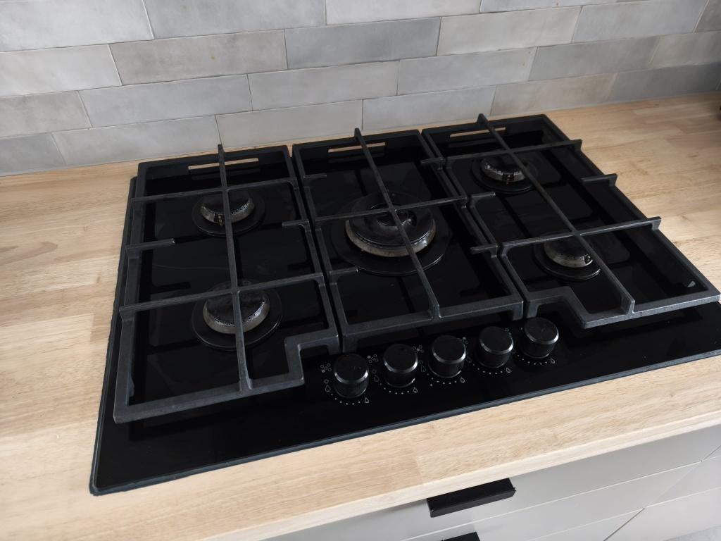 gaskookplaat, Ophalen, Gebruikt, Zwart, 50 tot 100 cm