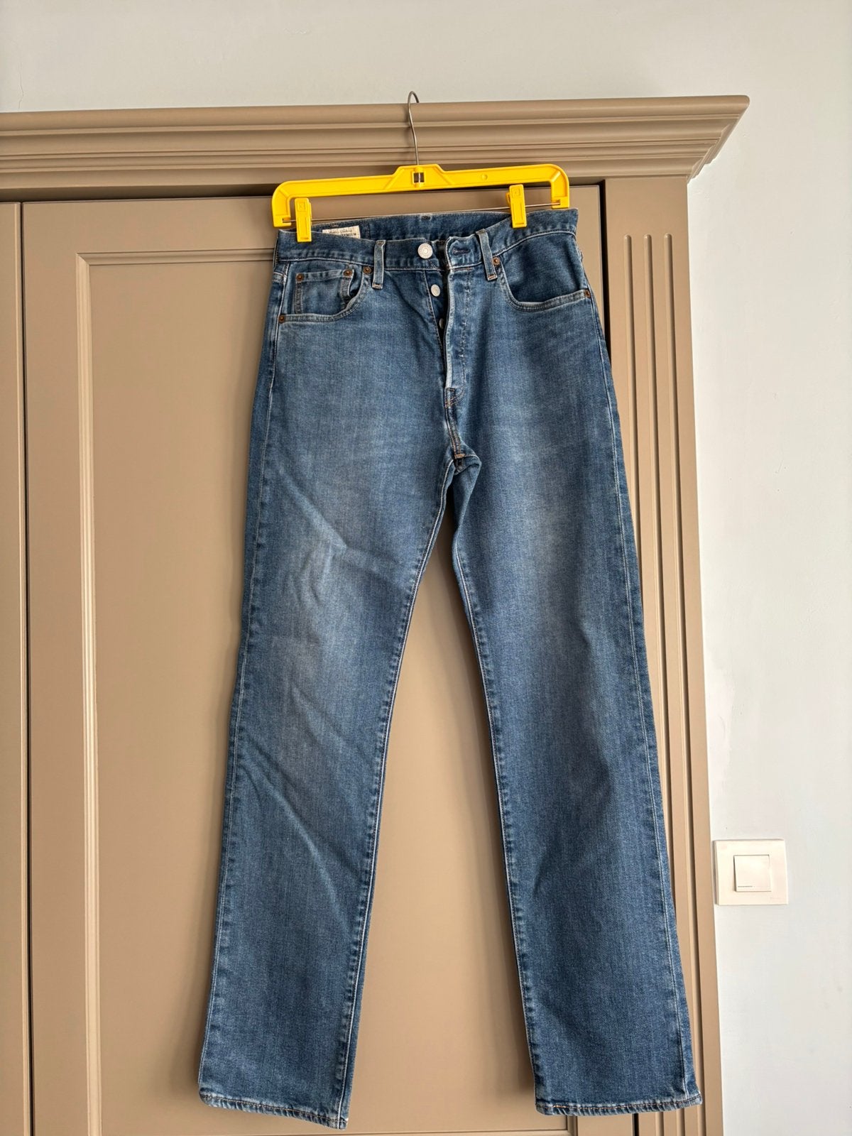 Klassieke 501 Levi’s (maat 28 32), Enlèvement, Porté, Bleu