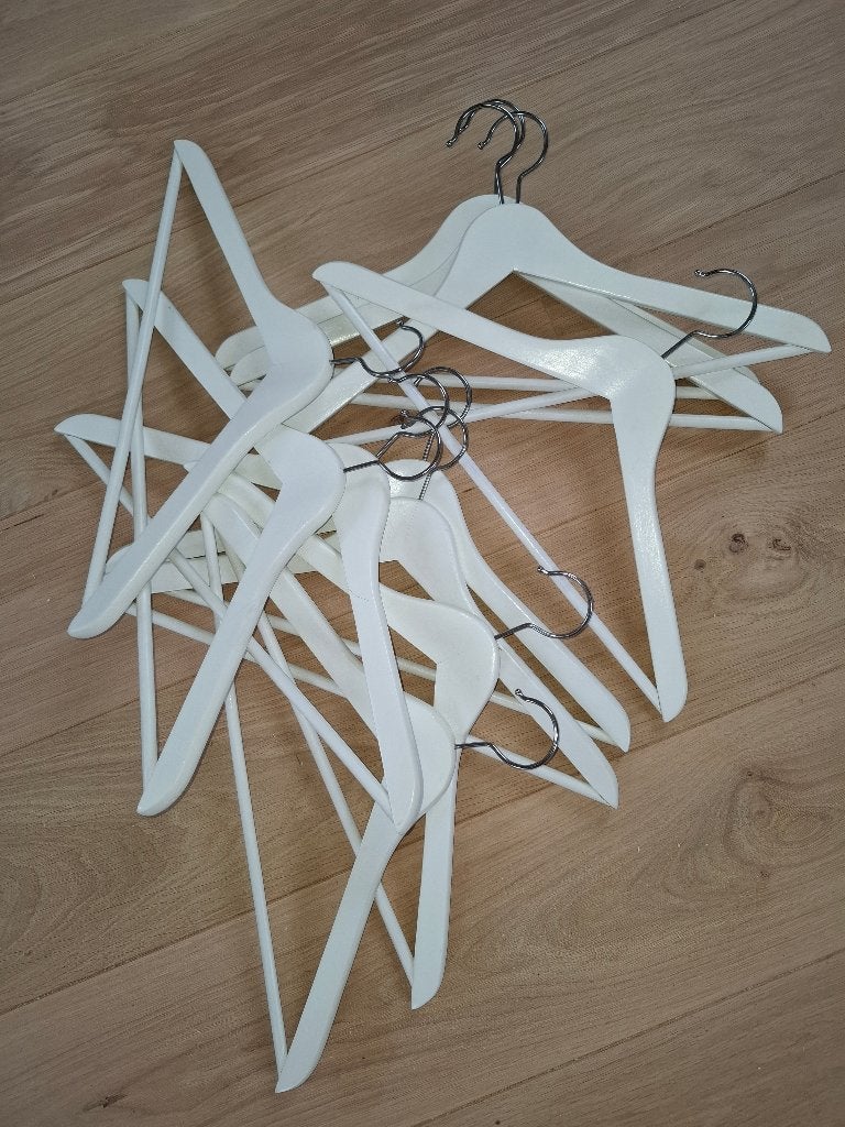 Houten kapstokken wit 10st., Vêtements | Femmes, Cintres, Enlèvement ou Envoi, Utilisé, Bois, Adultes