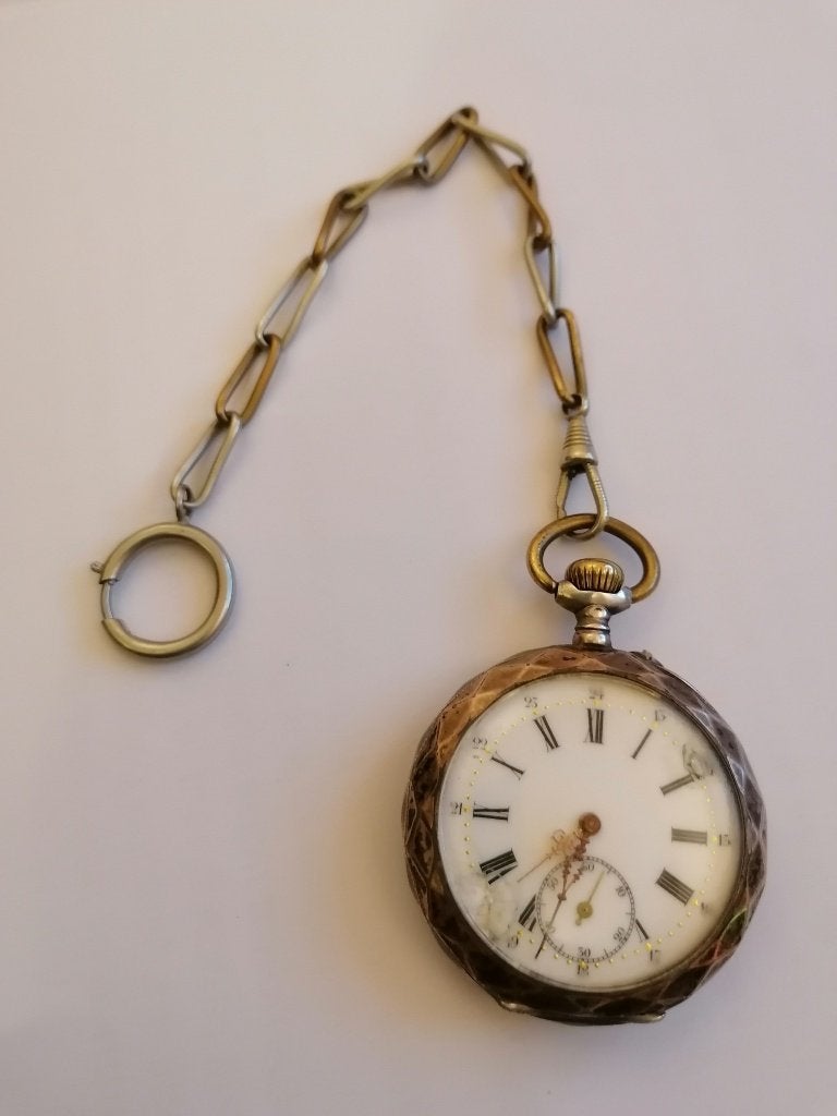 Montre à gousset "La Reine", Avant 1900, Avec chaîne, Enlèvement ou Envoi, Montre de poche