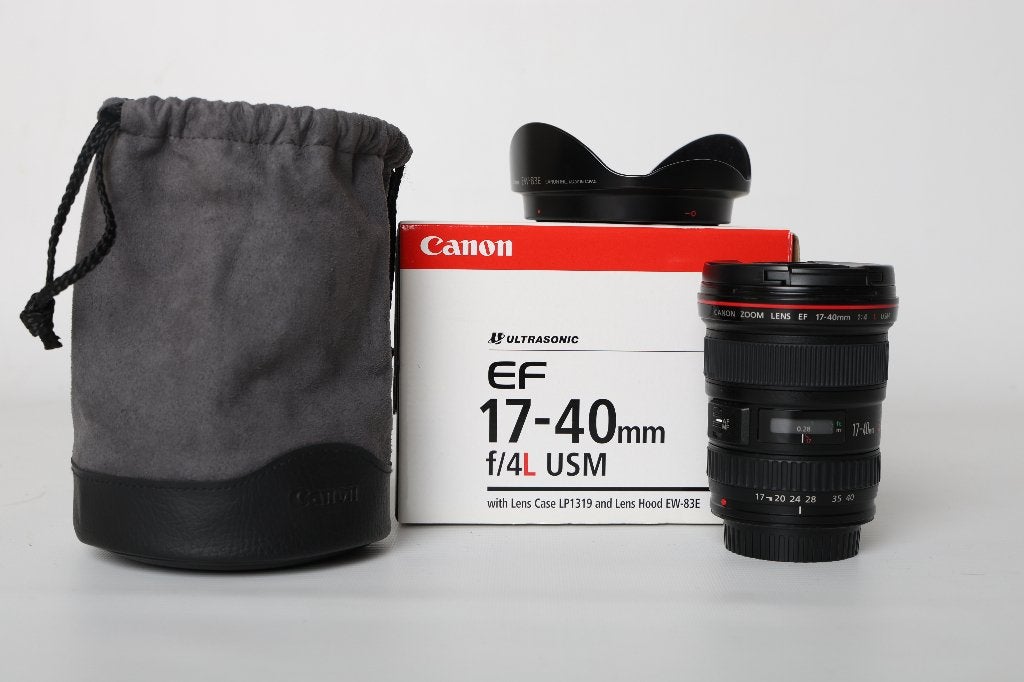 Objectic Canon EF 17-70 f/4 L USM, Housse/sac de protection, Canon, Comme neuf, Enlèvement