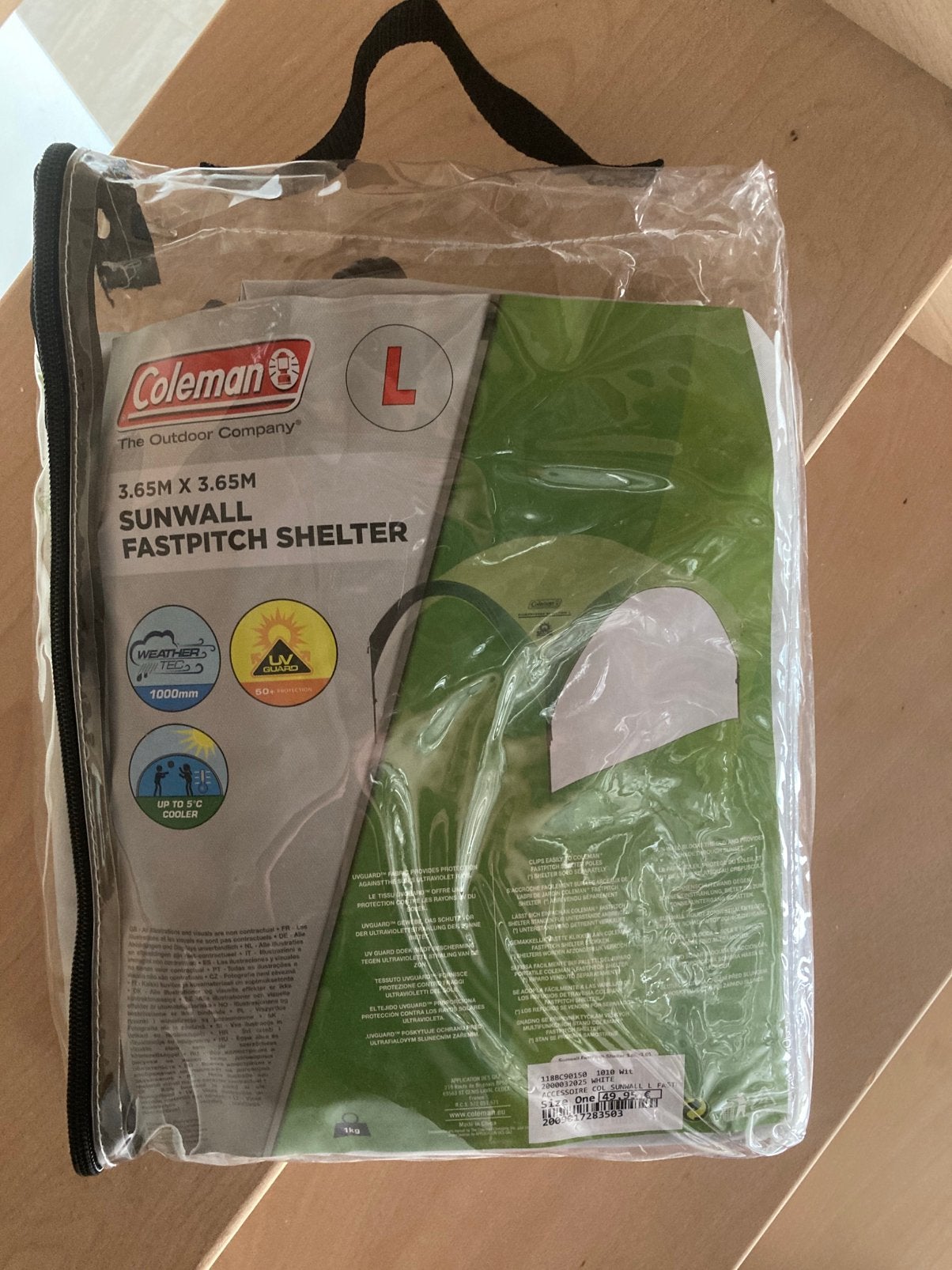 Coleman Sunwall FastPitch Shelter 3,65 x 3,65 m - Nieuw, Tuin en Terras, Partytenten, Ophalen of Verzenden, Nieuw, Paviljoen