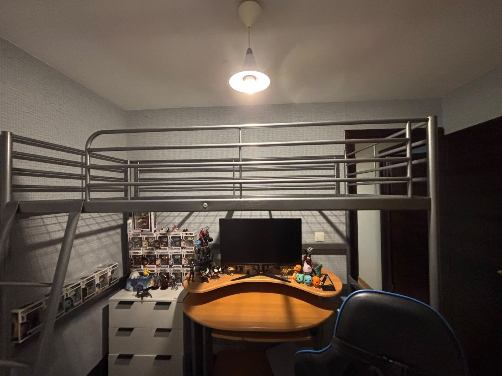 Hoogslaper bed te koop, Ophalen, Eenpersoons, Hoogslaper