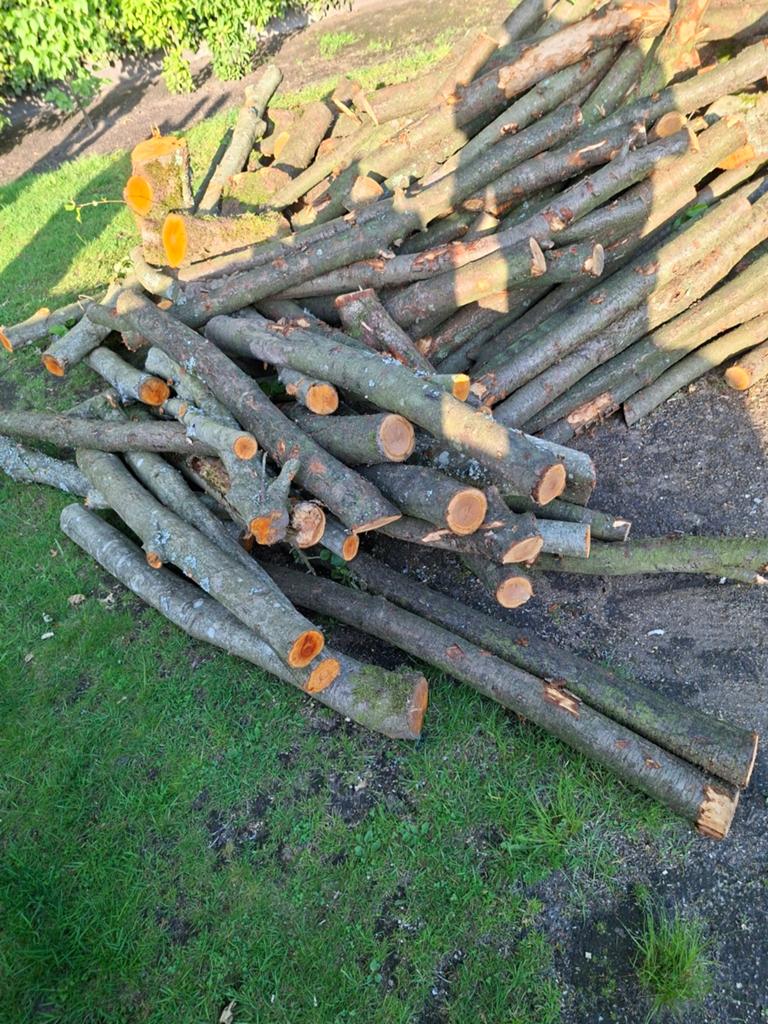 3 a 4 cube brandhout vogelkers en essen hout, Tuin en Terras, Brandhout, Ophalen