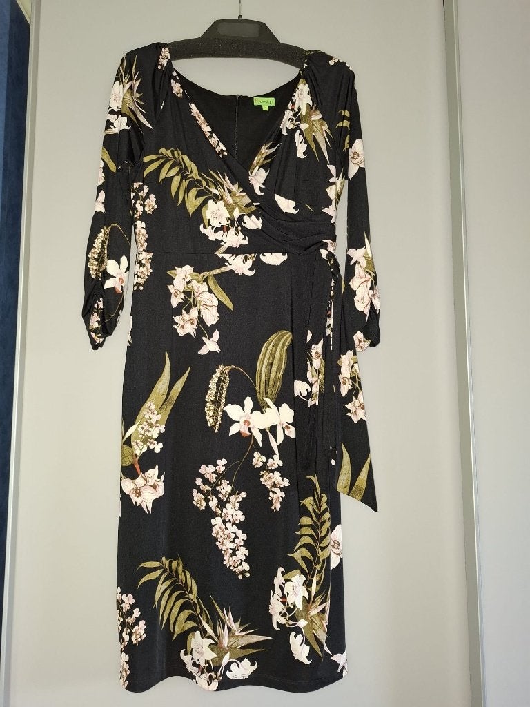 Zwart kleed K-Design (Maat L), Vêtements | Femmes, Neuf, Enlèvement ou Envoi, Sous le genou, Noir