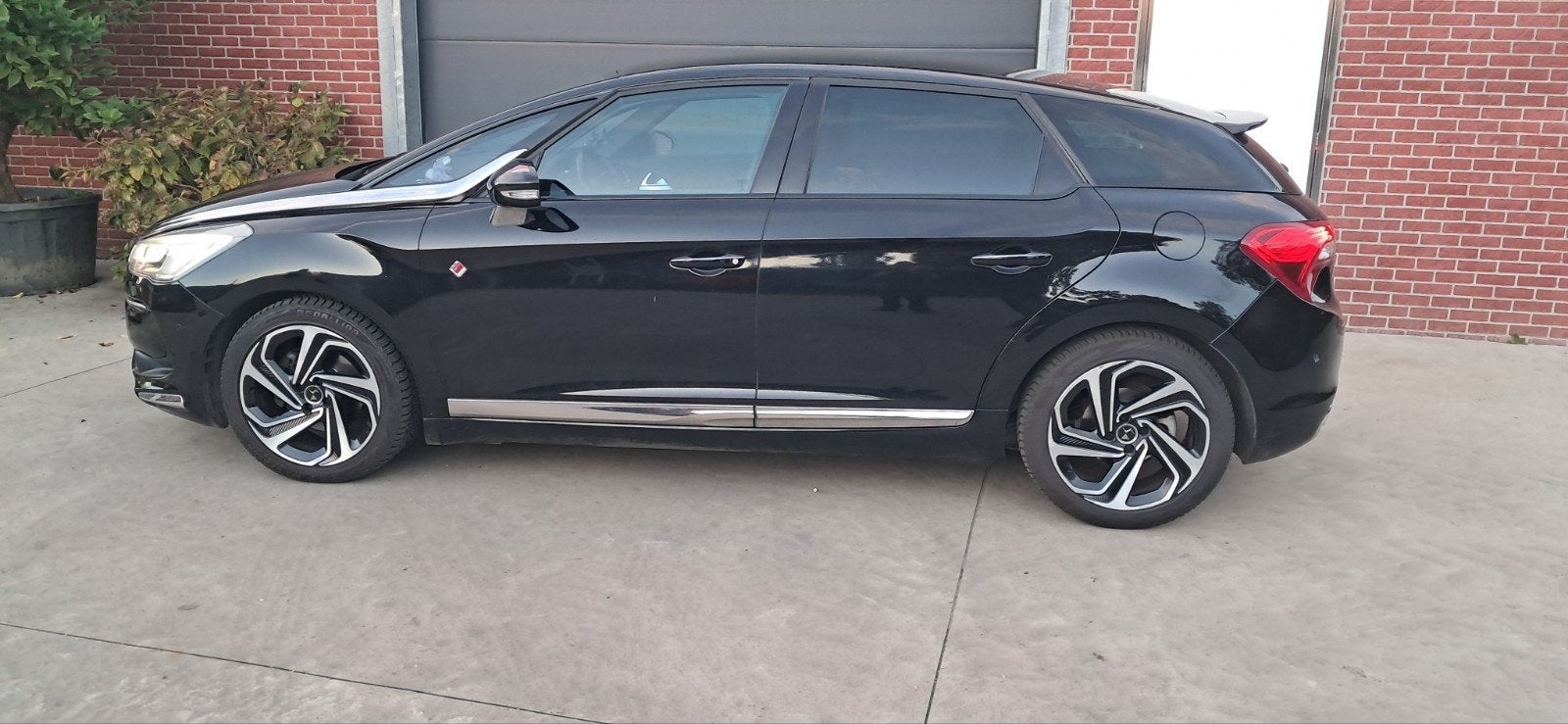 citroen ds 5, Zwart, DS, Zwart, Leder