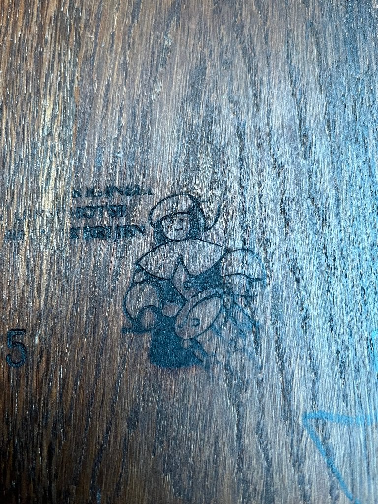 tafel en stoelen Hotse Kerijen, Enlèvement, Comme neuf, Chêne