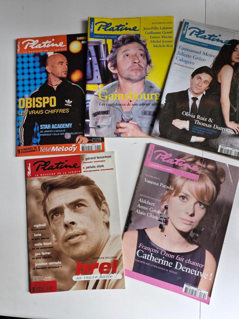 Platine magazine lot de 5., Collections, Enlèvement