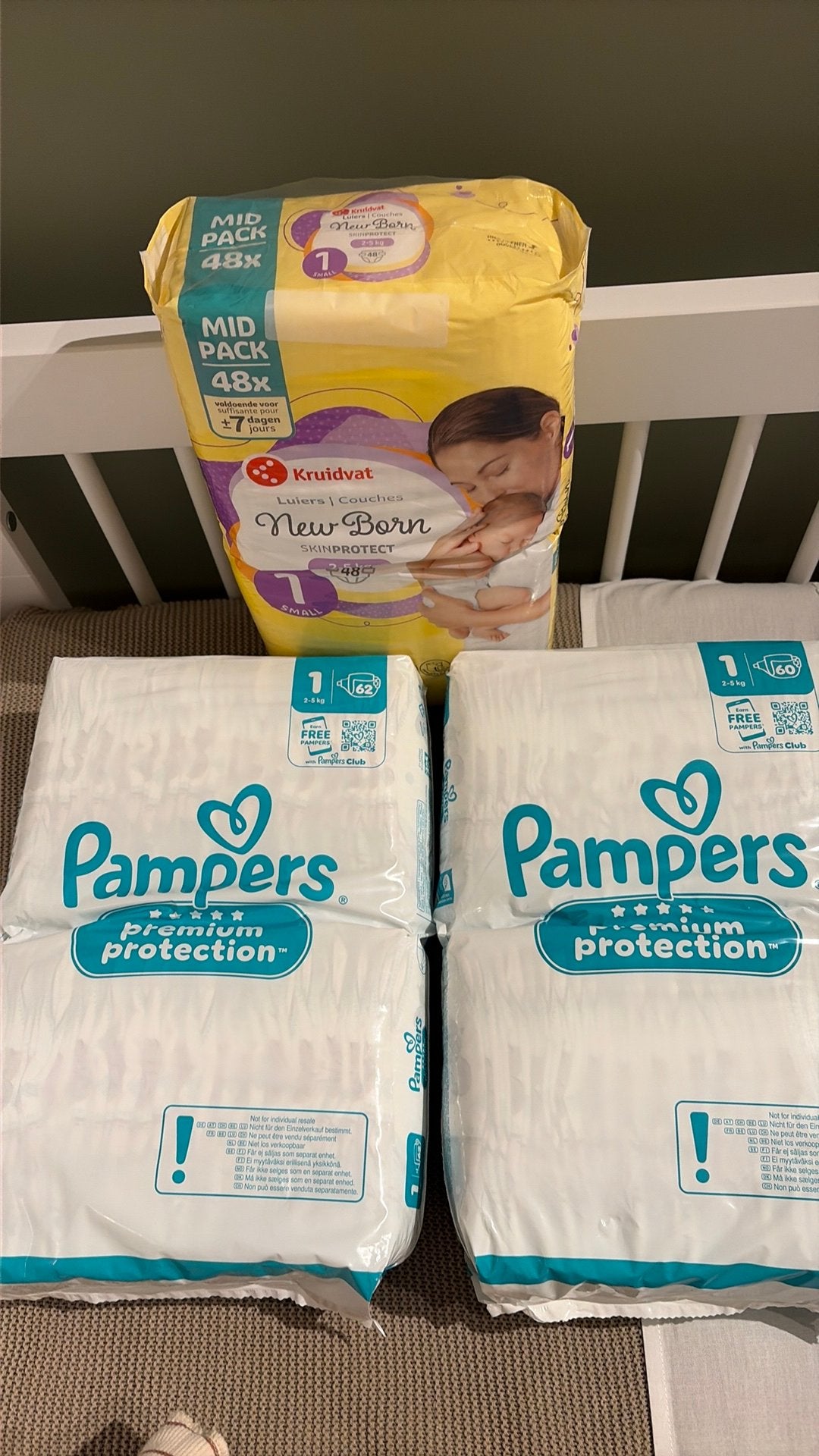 Pampers Maat 1 - 170 stuks, Ophalen, Nieuw
