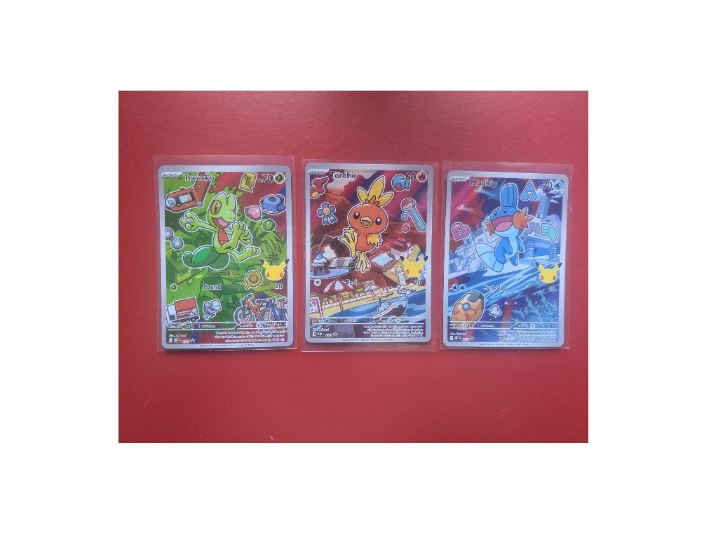 Pokemon first partner series 3 gen 3, Ophalen of Verzenden, Nieuw, Meerdere kaarten, Foil