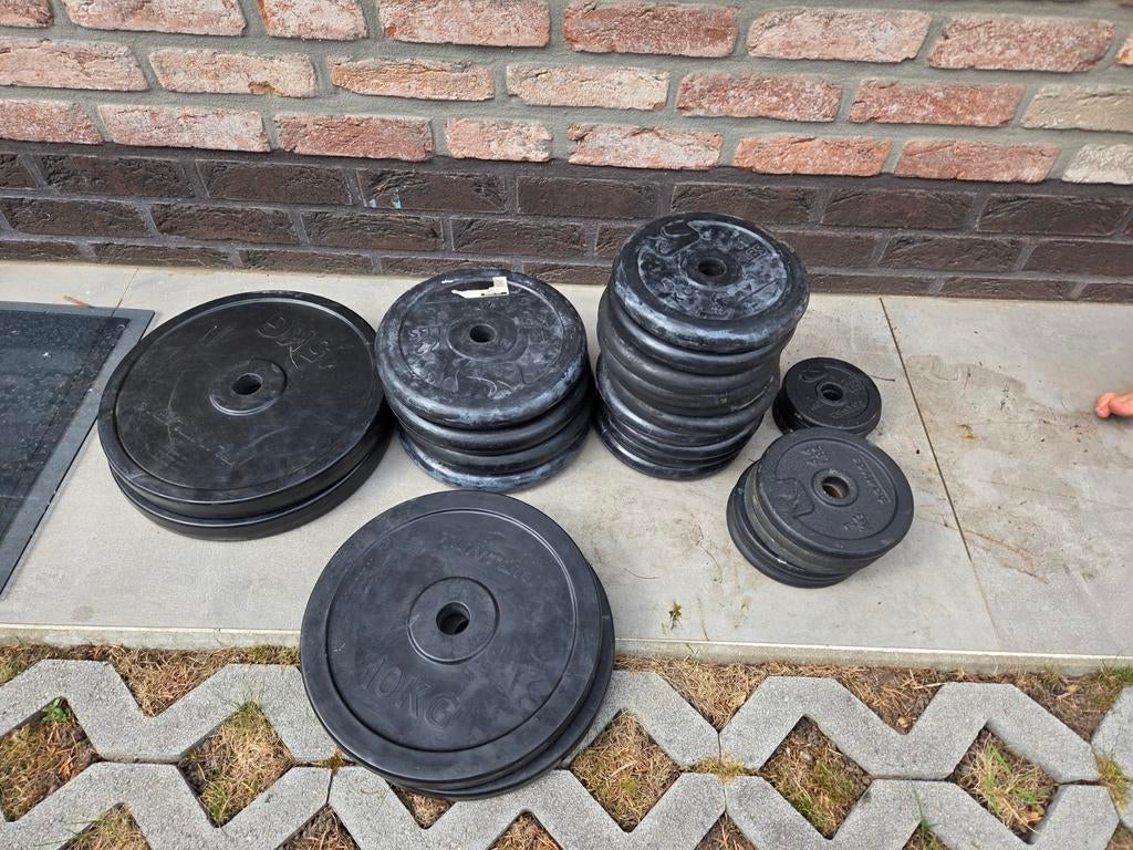 Gewichten halterset + opt stangen 30mm, Ophalen, Halterset