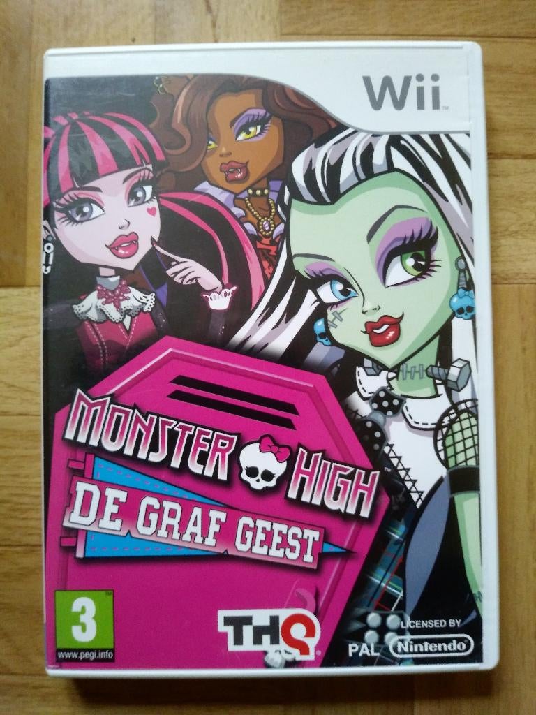 Monster High, de graf geest, spel voor Wii of Wii U, Games en Spelcomputers, Games | Nintendo Wii, Zo goed als nieuw, Avontuur en Actie