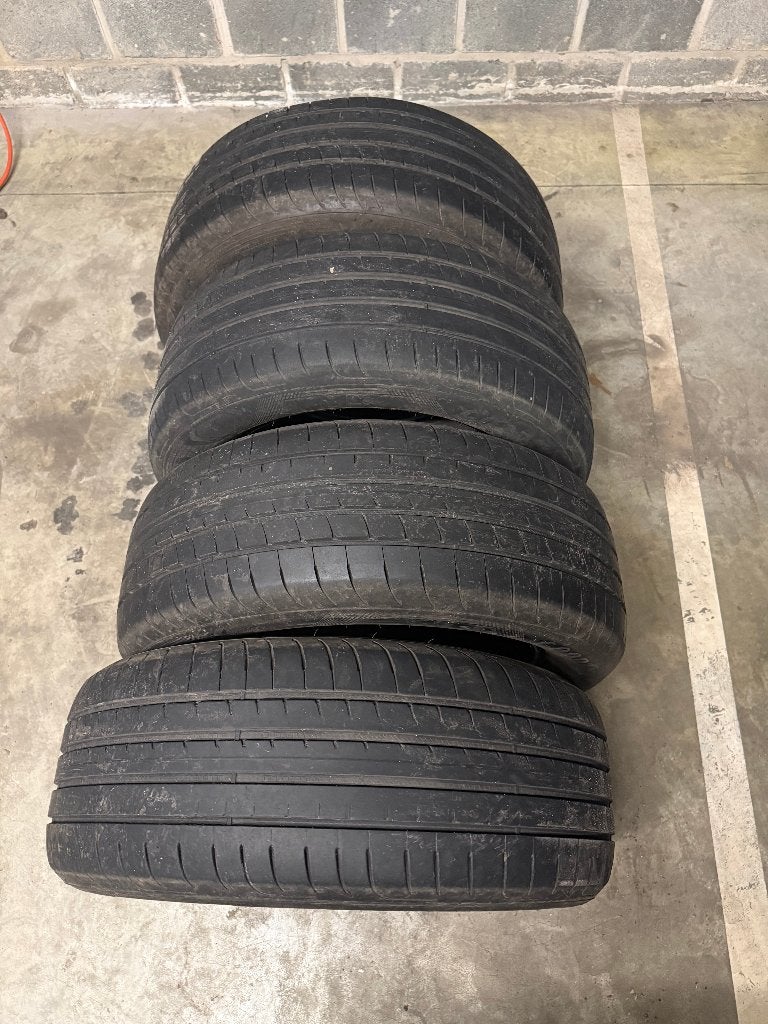 4 Pneus été Goodyear 235/55R18 100V, Pneus été, Enlèvement, 235 mm, Pneu(s)