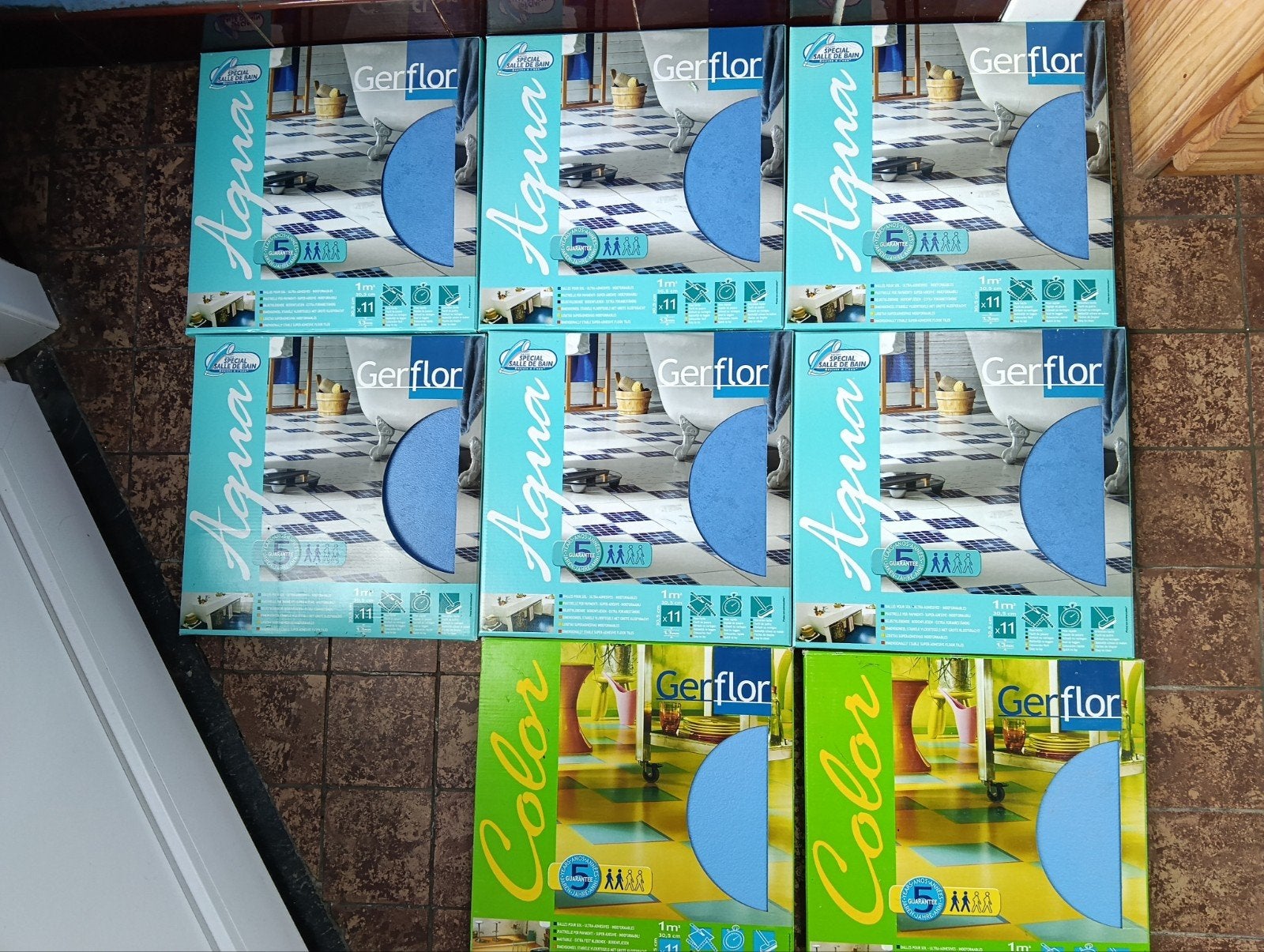 Dalle vinyle 8m carré, Enlèvement