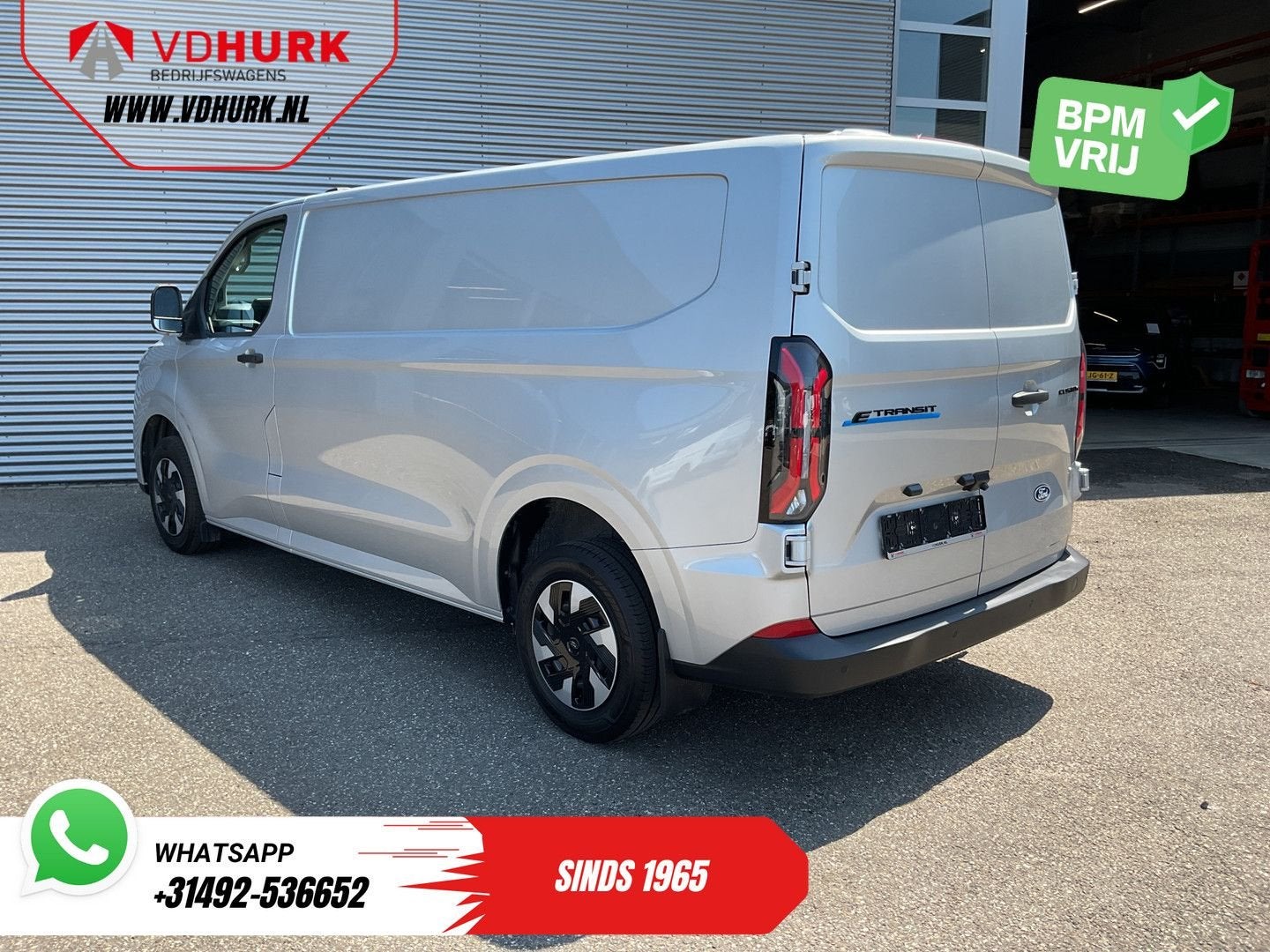 Ford E-Transit Custom L2 65 kWh 330 km WLTP Garantie t/m 05-, Autos, Argent ou Gris, Achat, Entreprise, Carnet d'entretien