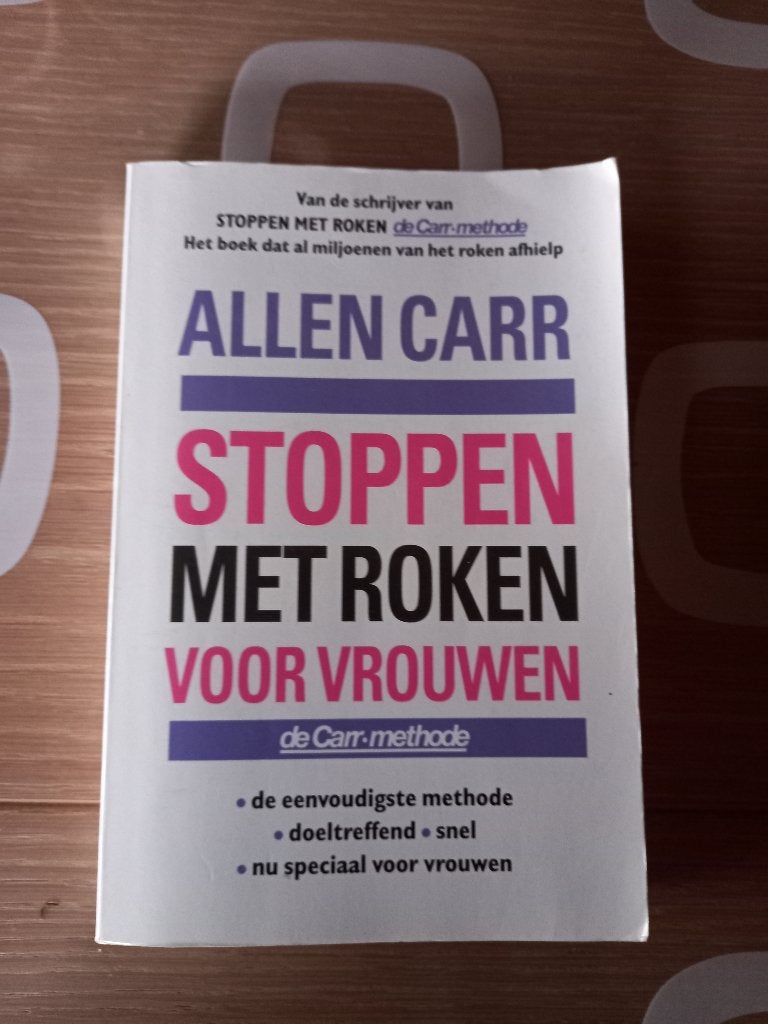 Allen Carr - Stoppen met roken voor vrouwen, Boeken, Gezondheid, Dieet en Voeding, Ophalen, Zo goed als nieuw