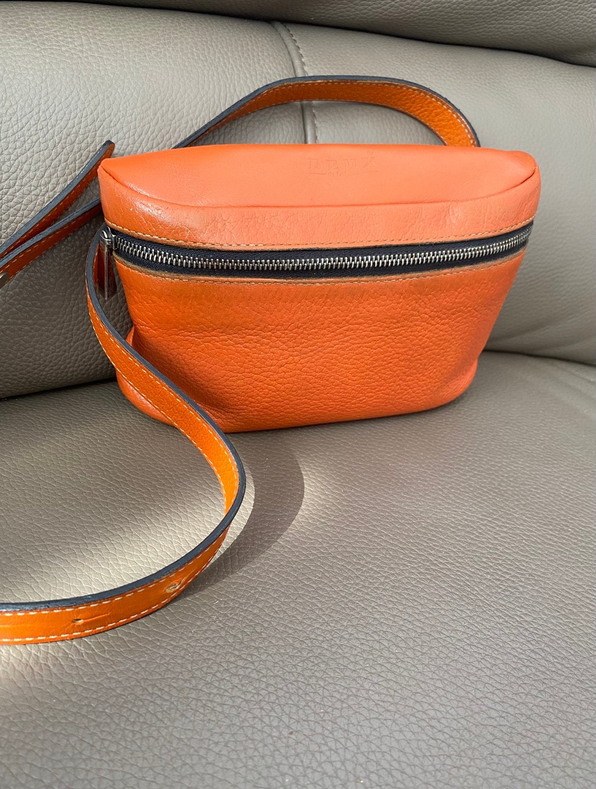 Sac banane Deux Delvaux orange, Enlèvement ou Envoi, Comme neuf, Orange