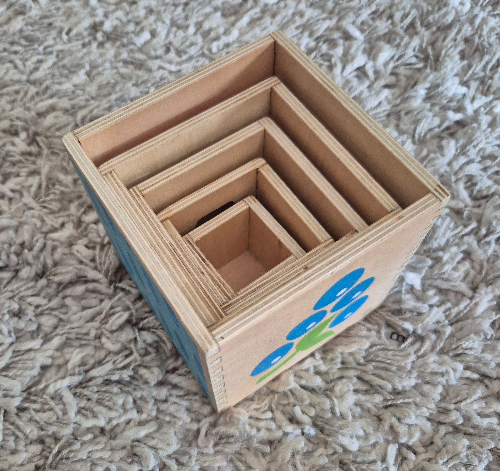 Cubes à emplier en bois, Enlèvement