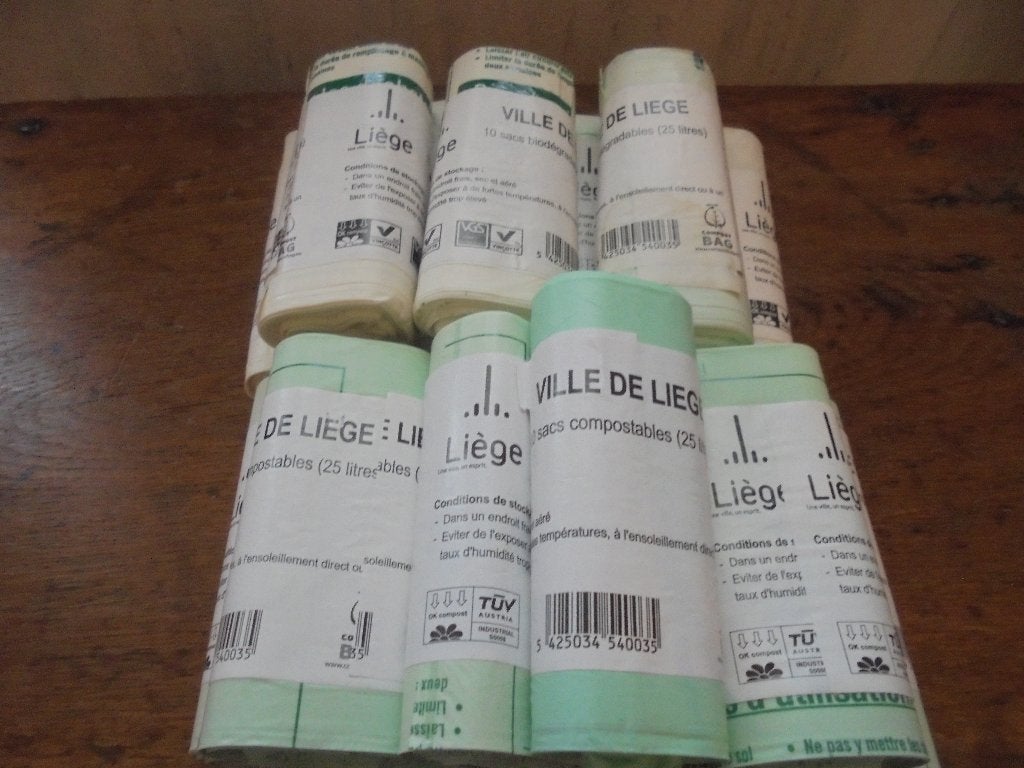 15 ROUL. de 10 sacs compost. biodegrad.25L. " VILLE DE, Neuf, 50 – 75, Enlèvement, 40 litres ou plus