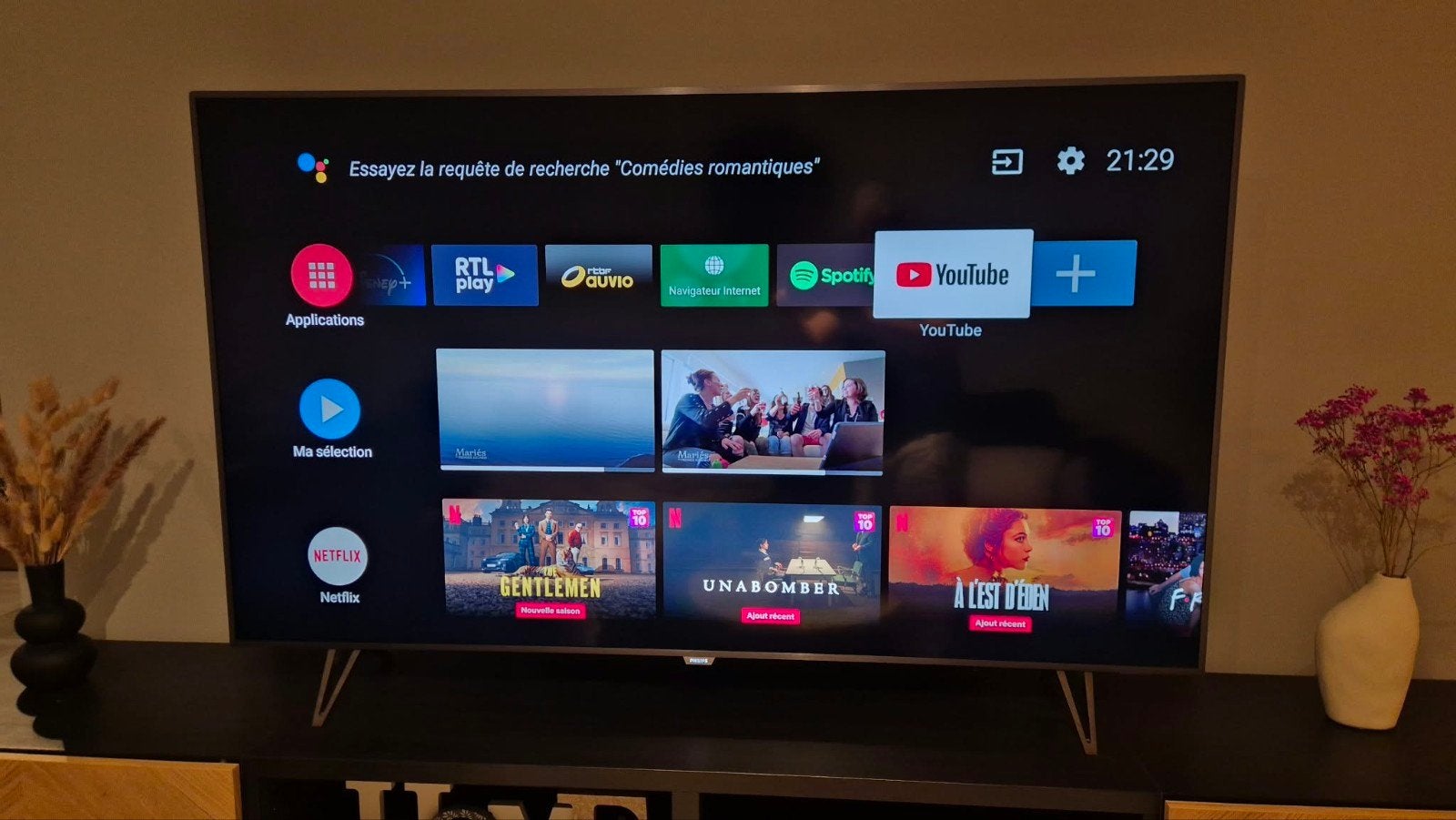 Philips 64-cm 65-inch Android-tv uit de 8000-serie, Ophalen of Verzenden
