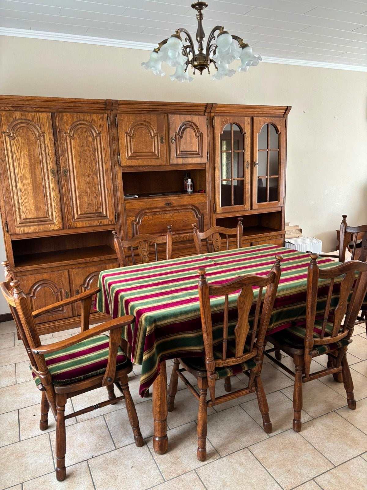 salle à manger, Enlèvement, Utilisé, Année 1980, 4 à 6 chaises