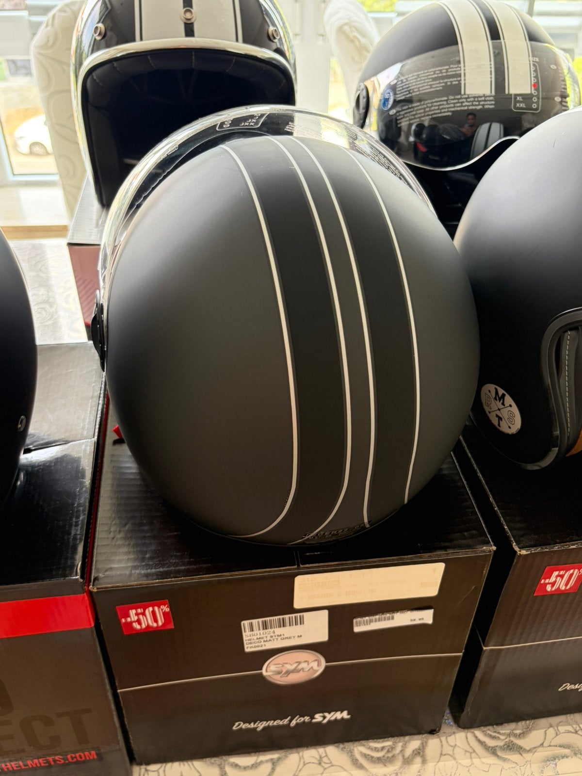 Gloednieuwe scooterhelm, met doos en zak. Nooit gebruikt!, Fietsen en Brommers, Ophalen of Verzenden, Nieuw
