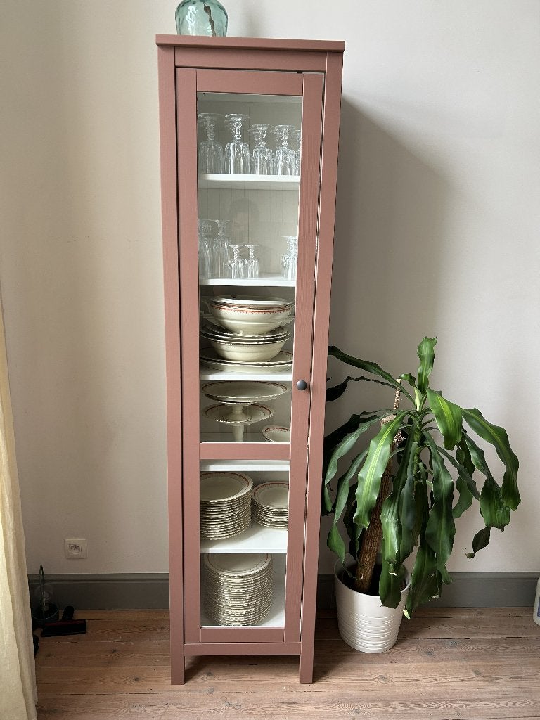 Vitrinekast IKEA, Huis en Inrichting, Kasten | Vitrinekasten, Ophalen, Met plank(en), Minder dan 50 cm, Gebruikt