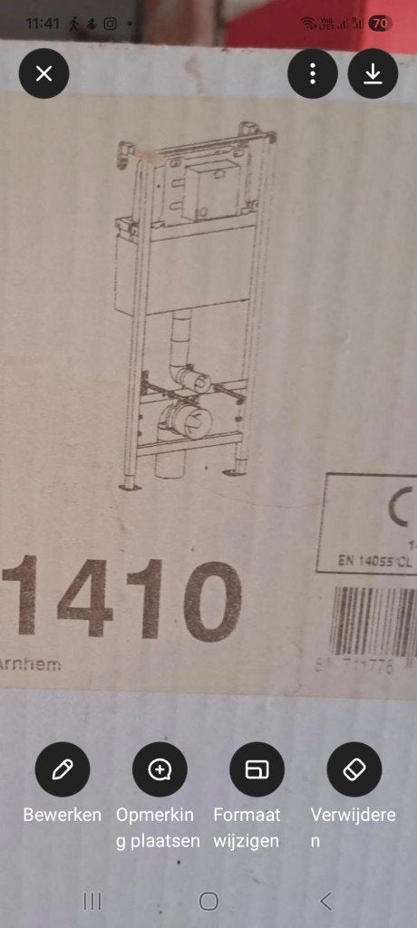 Nieuw WISA inbouwreservoir met bedieningsplaat – compleet, Ophalen of Verzenden, Nieuw, Toilet