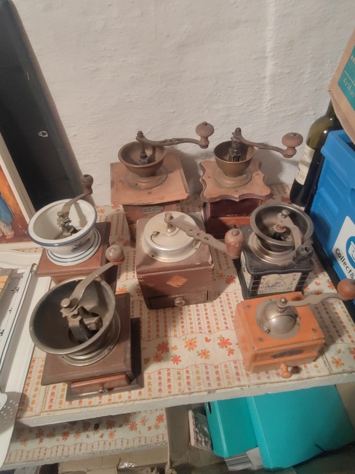 Koffiemolens, Diversen, Rommelmarktspullen, Ophalen, Gebruikt