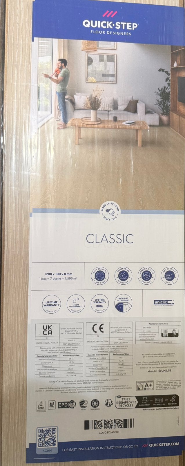 Laminaatvloer te koop, Ophalen, 50 tot 150 cm, Nieuw, 10 m² of meer