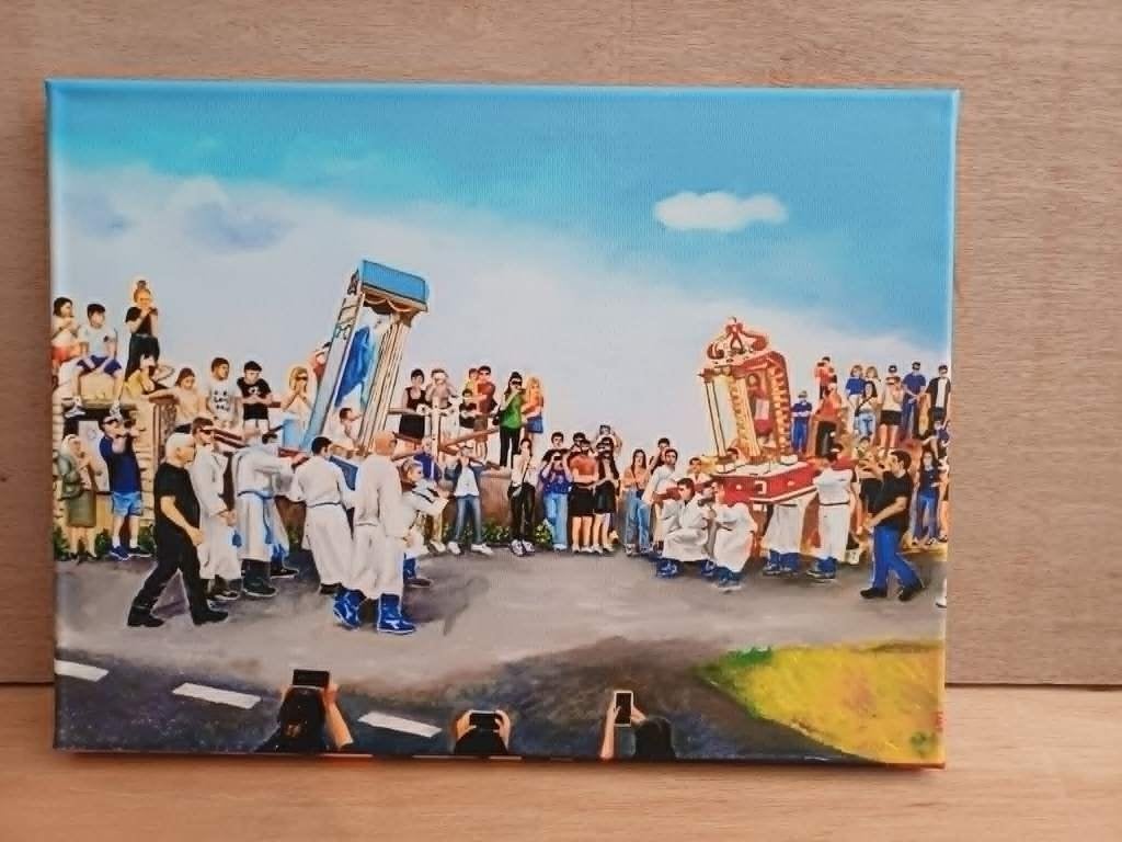 Tafel, Ophalen, Overige stijlen, Doek, Portret of Personen