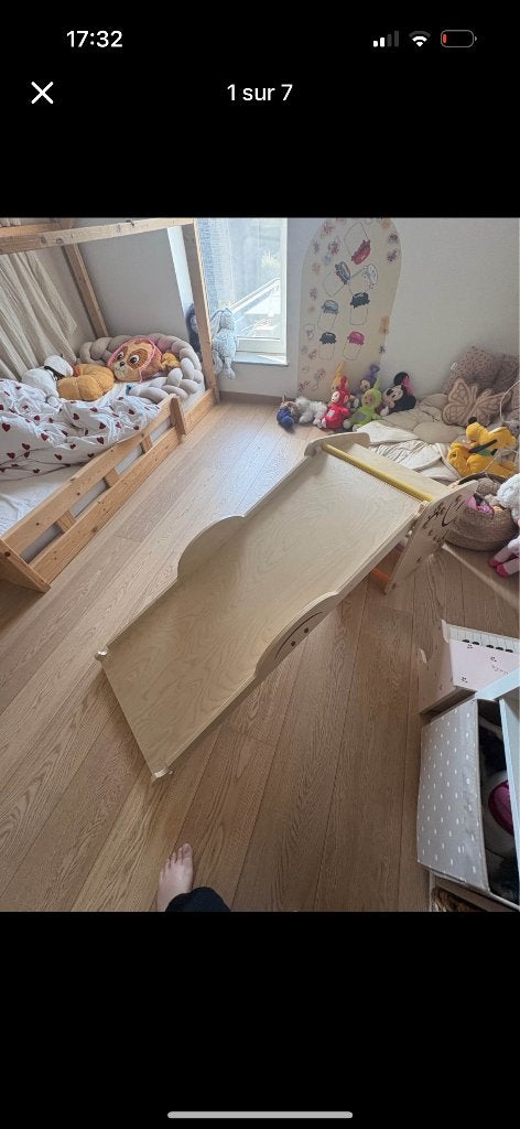 Toboggan en bois, Enfants & Bébés, Jouets | Jouets en bois, Enlèvement, Comme neuf, Autres types