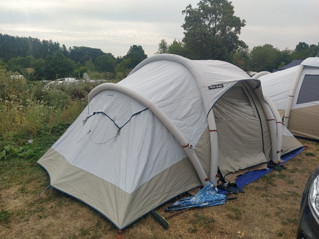 Decathlon Quechua Air Seconds 4.2 - oplaasbare tent, Ophalen, Gebruikt, Tot en met 4