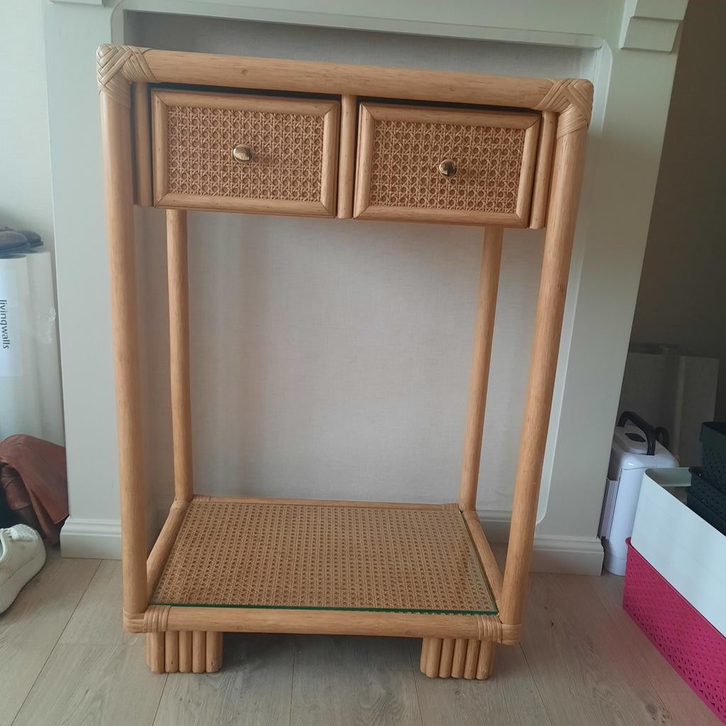 Rotan bijzettafel, Huis en Inrichting, Tafels | Sidetables, Ophalen