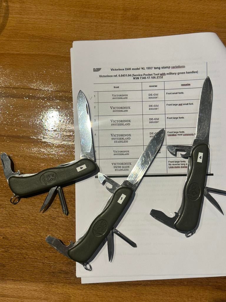 Nederlandse leger zakmessen Victorinox diverse types, Ophalen of Verzenden
