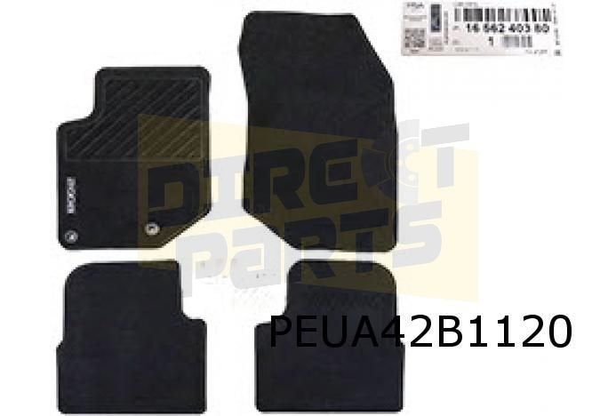 Peugeot 2008 (2/20-) Mattenset (4x) 'standaard' Origineel! 1, Neuf, -, -, -
