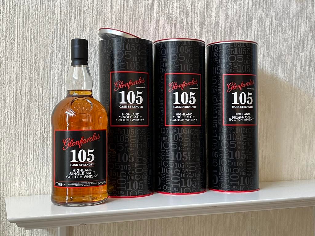 Whisky Glenfarclas 105 22year cask strength, 2 flessen, Verzamelen, Ophalen of Verzenden, Nieuw