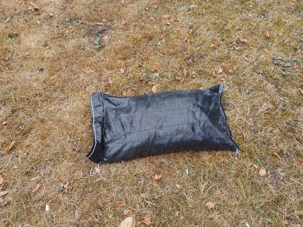 Sacs de sable noirs en polypropylène remplis, 38 pièces., Enlèvement
