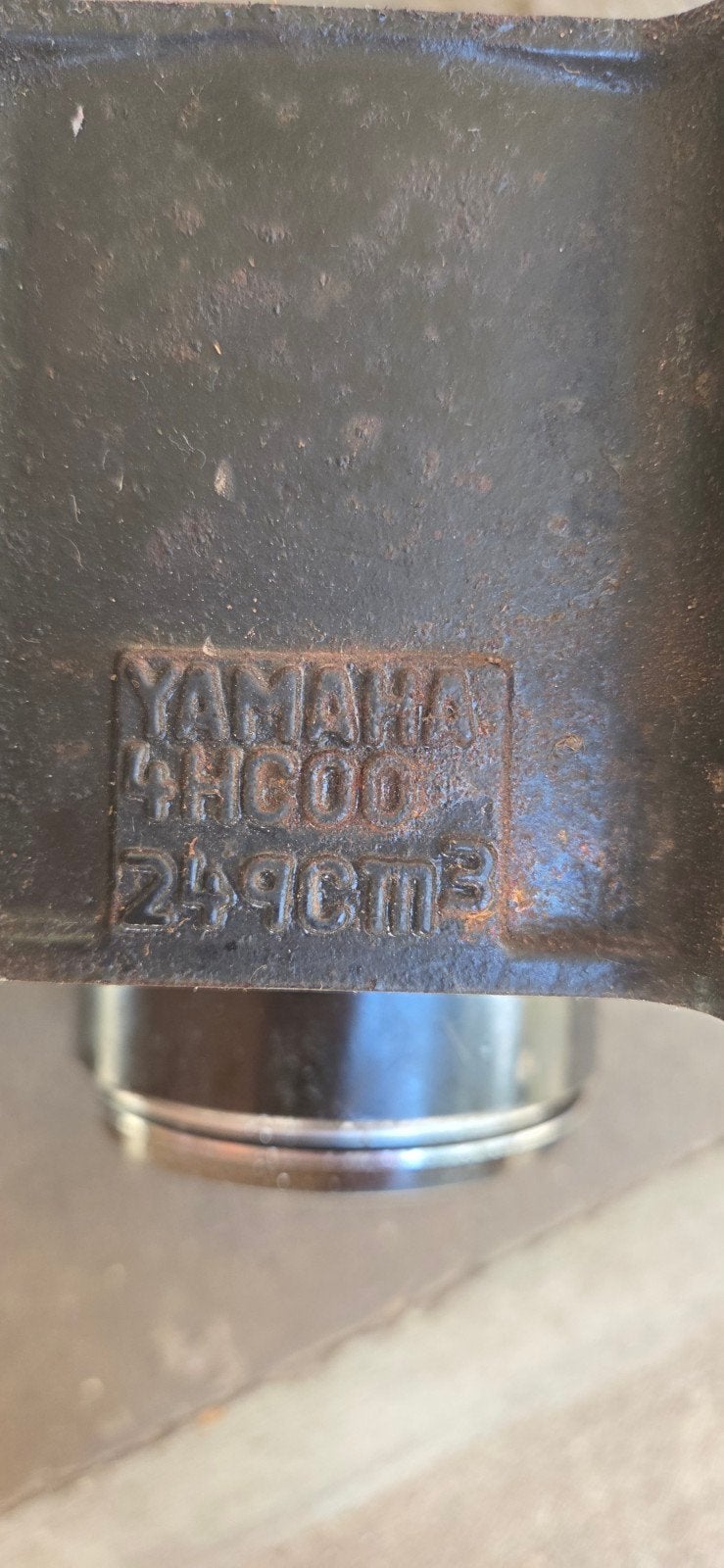 249 cc yamaha piston en cylinder, watergekoeld in goede staa, Ophalen, Gebruikt