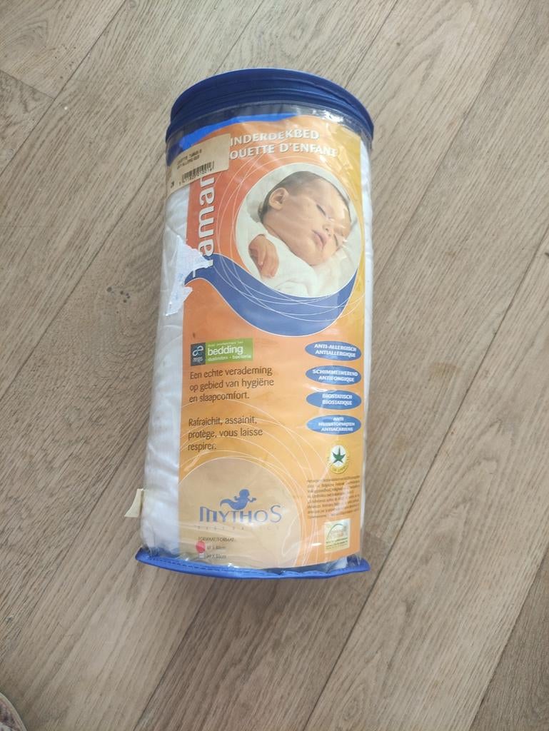 Kinder dekbed anti allergie/ mythos/ 60. X80, Ophalen of Verzenden