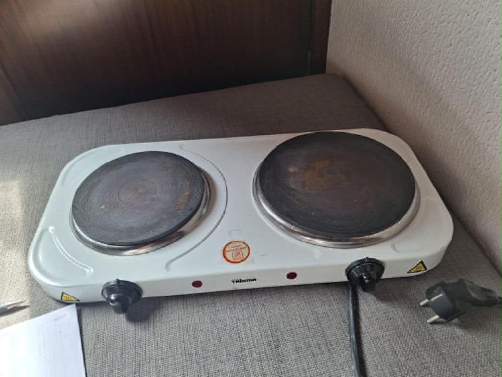 elektrische kookplaat, Ophalen, Gebruikt, 3 kookzones of minder, Vrijstaand