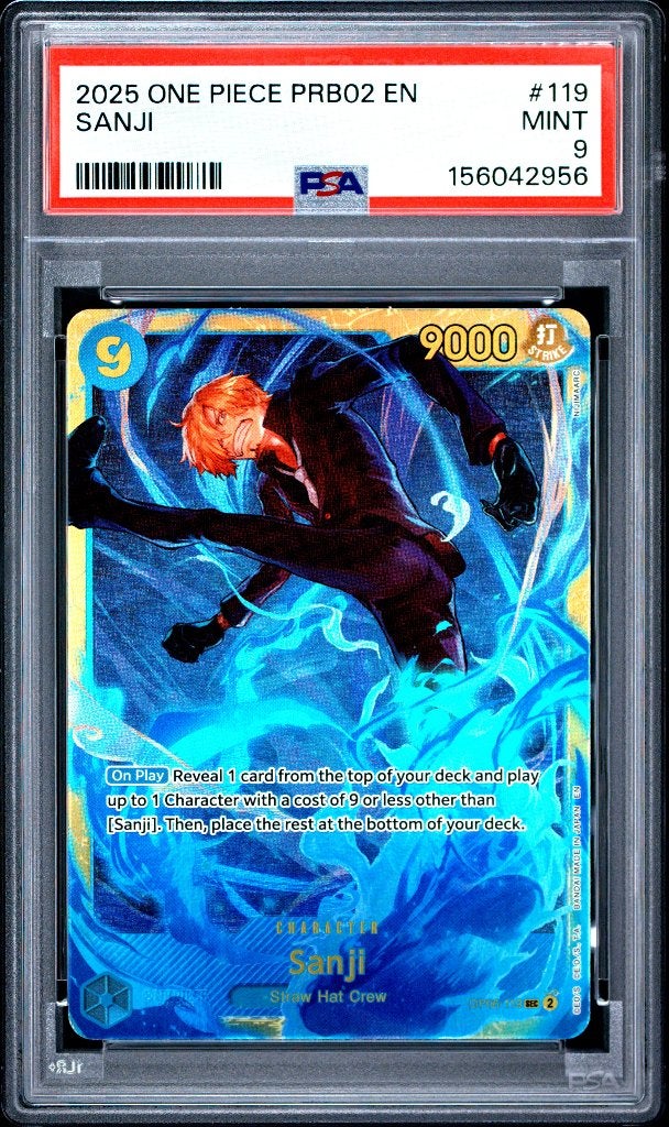 ONE PIECE PRB02-PREMIUM BOOSTER HE BEST- VOL.2 SANJI PSA 9, Hobby & Loisirs créatifs, Jeux de cartes à collectionner | Pokémon