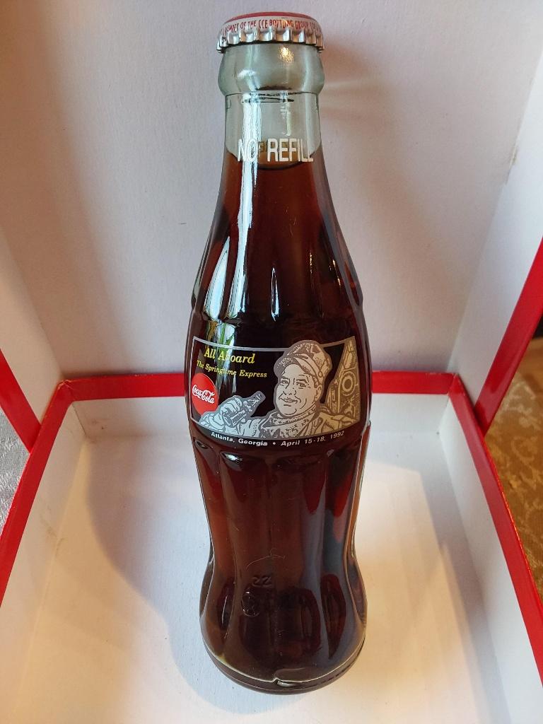 COCA COLA FLES ALL ABOARD THE SPRINGTIME EXPRESS 1992, Verzamelen, Ophalen of Verzenden