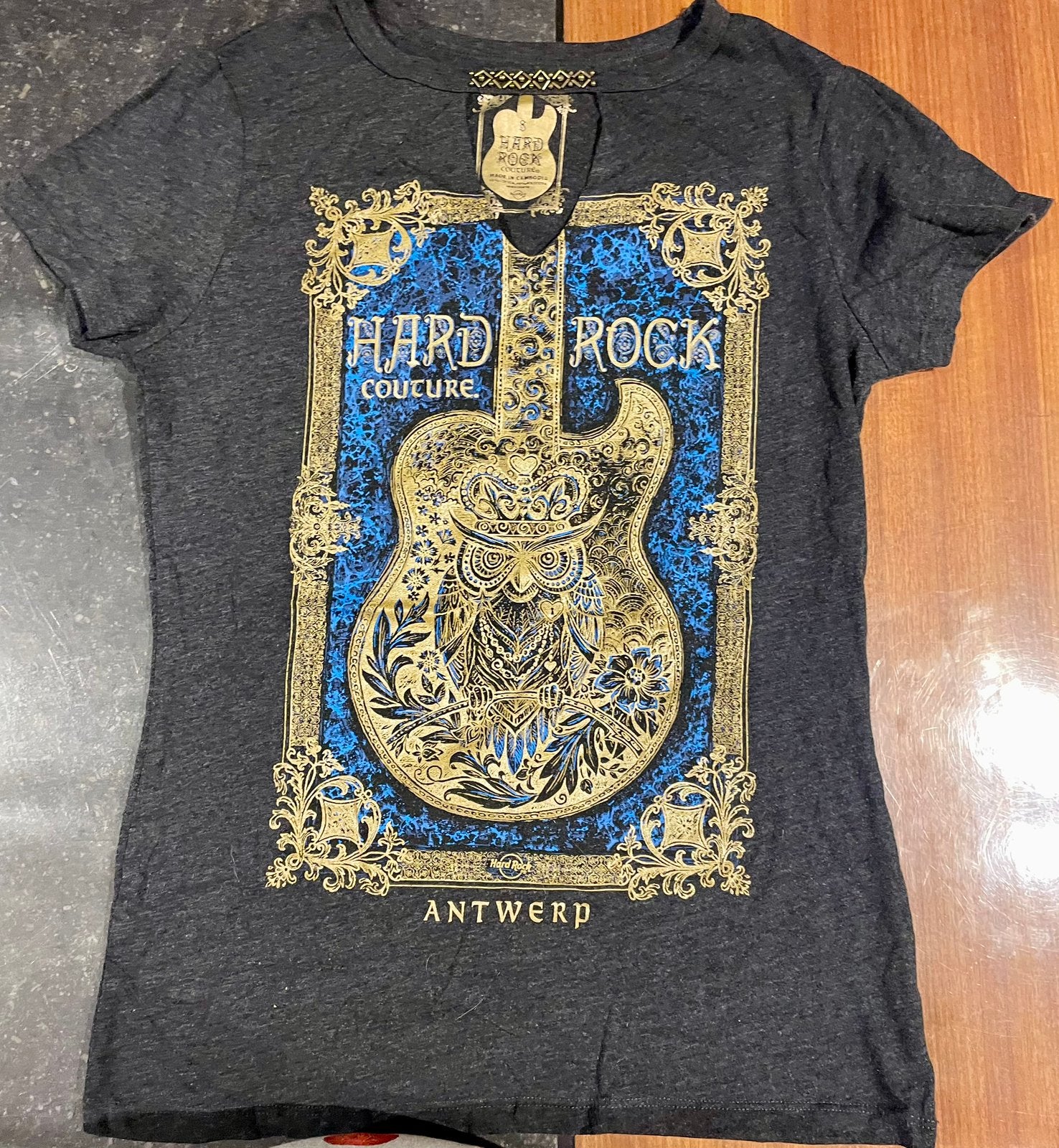 Prachtig collector’s item Hard Rock Cafe Couture S dames, Kleding | Dames, Blouses en Tunieken, Nieuw, Maat 36 (S), Meerkleurig