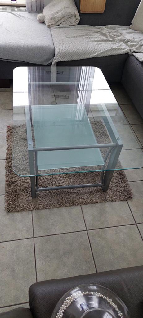 Salontafel, Ophalen, Glas