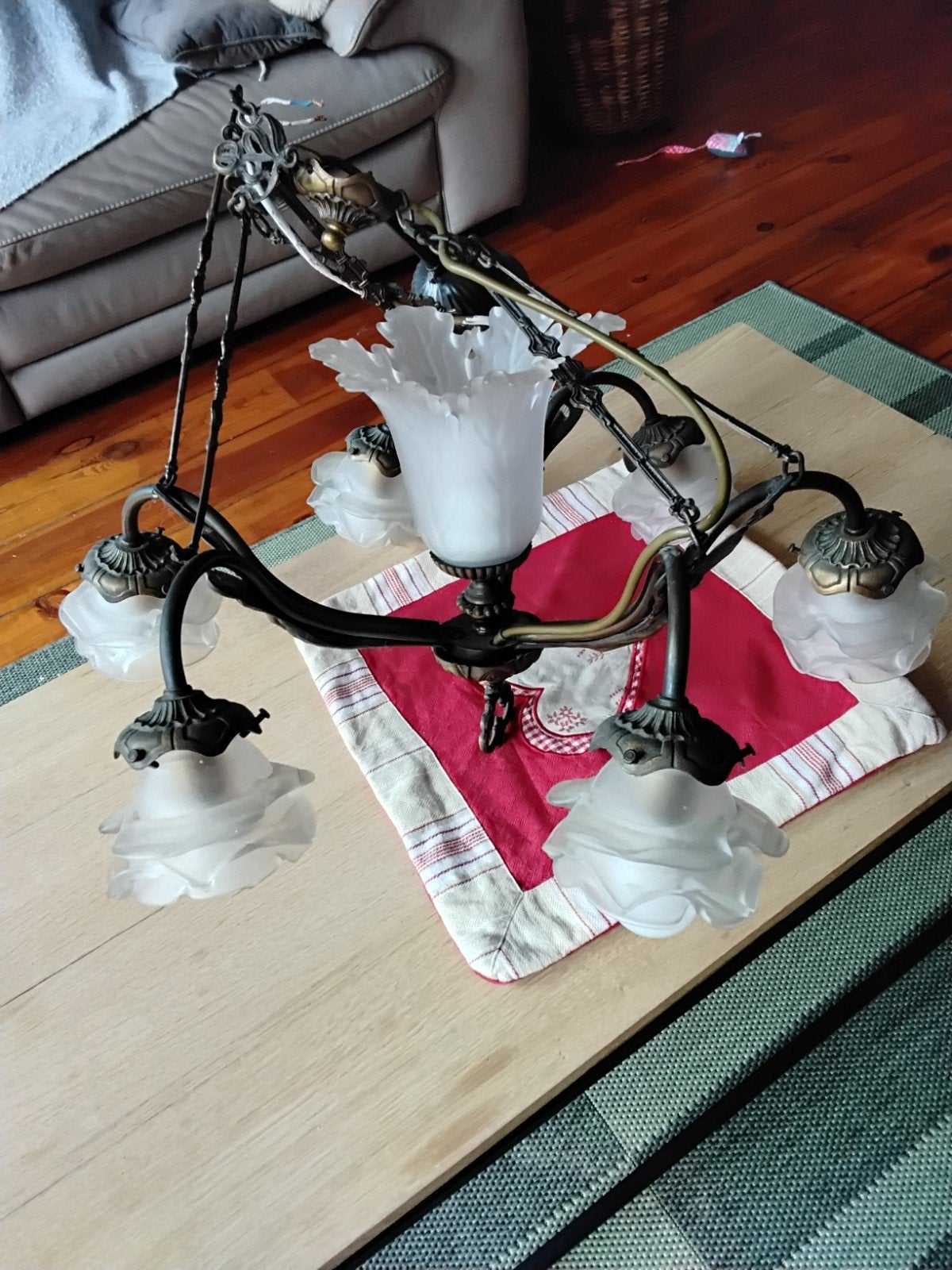Glans, Huis en Inrichting, Lampen | Kroonluchters, Ophalen