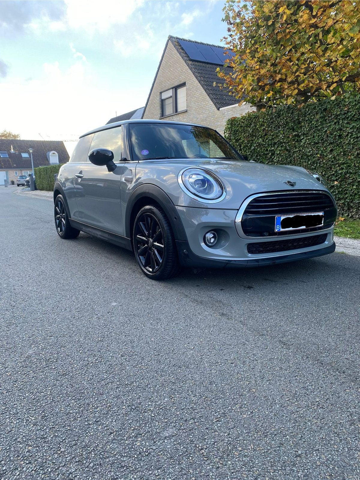 Mini Cooper 136PK Pano/Navi/Led/Nightpakket Topstaat!, Autos, Cuir, Argent ou Gris, Achat, Euro 6