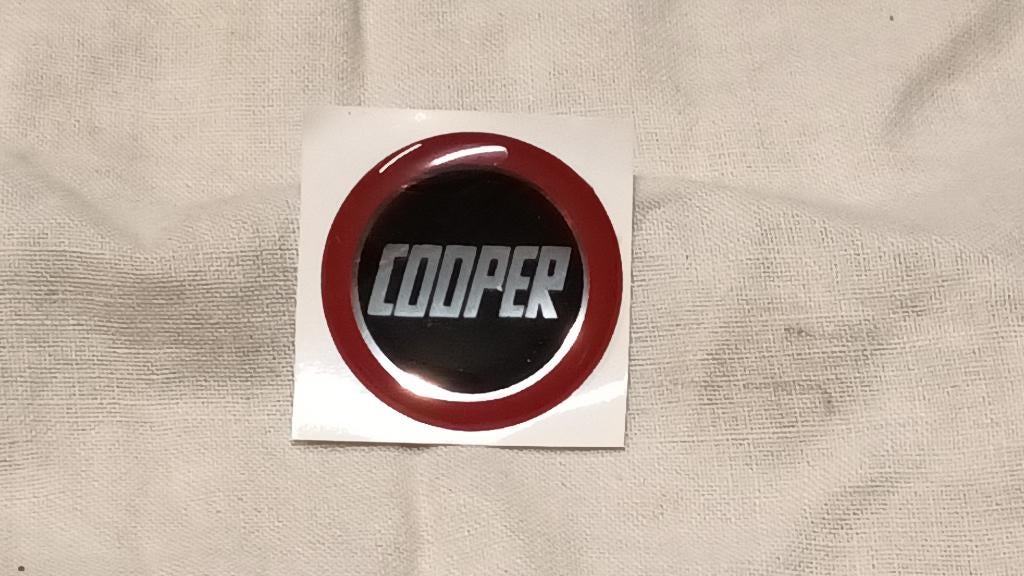 zelfklevend logo " COOPER " schakelpook Classic Mini, Ophalen, Nieuw, Austin